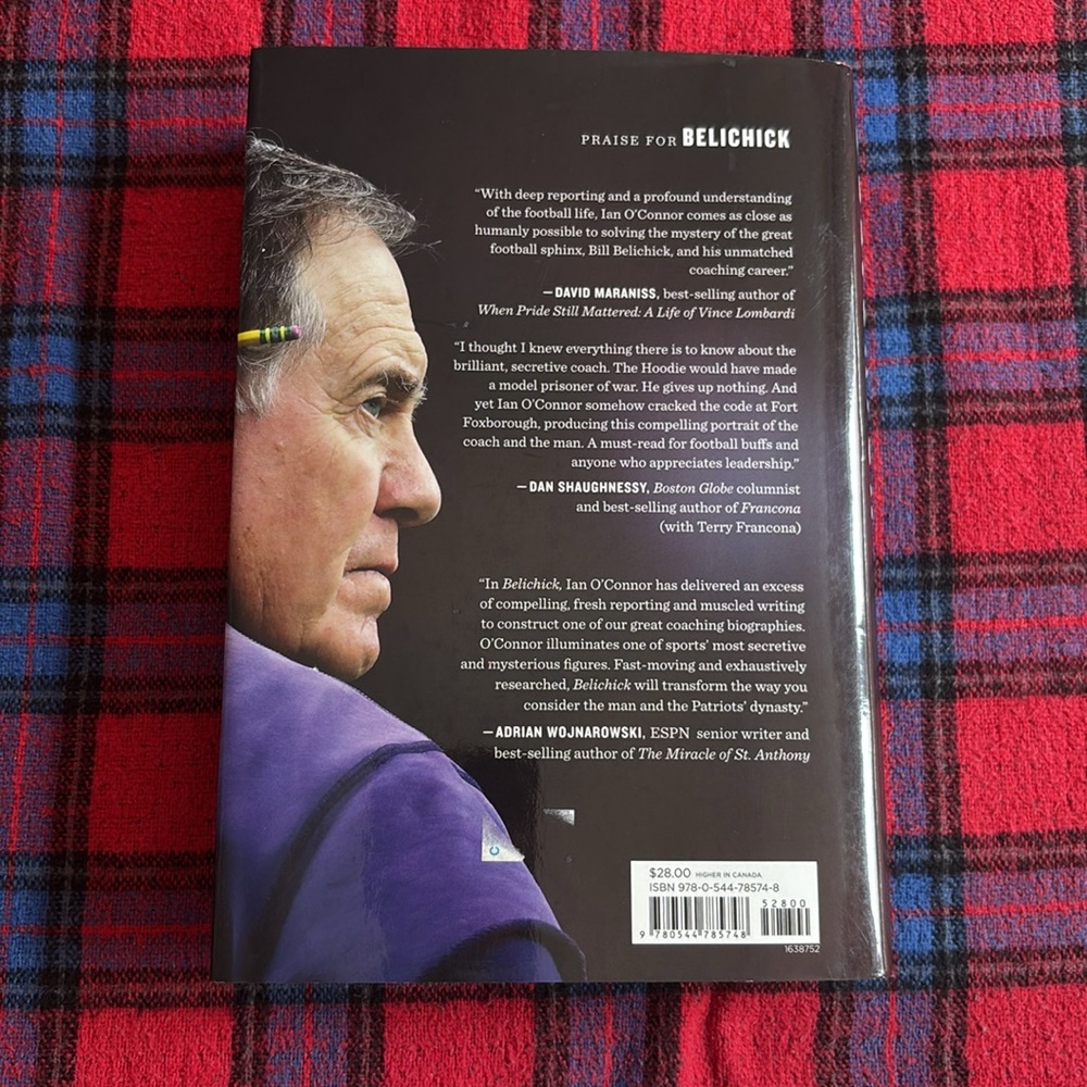 Belichick: The Making of the Greatest Football Coach of All Time Hardcover Book - Picture 2 of 2